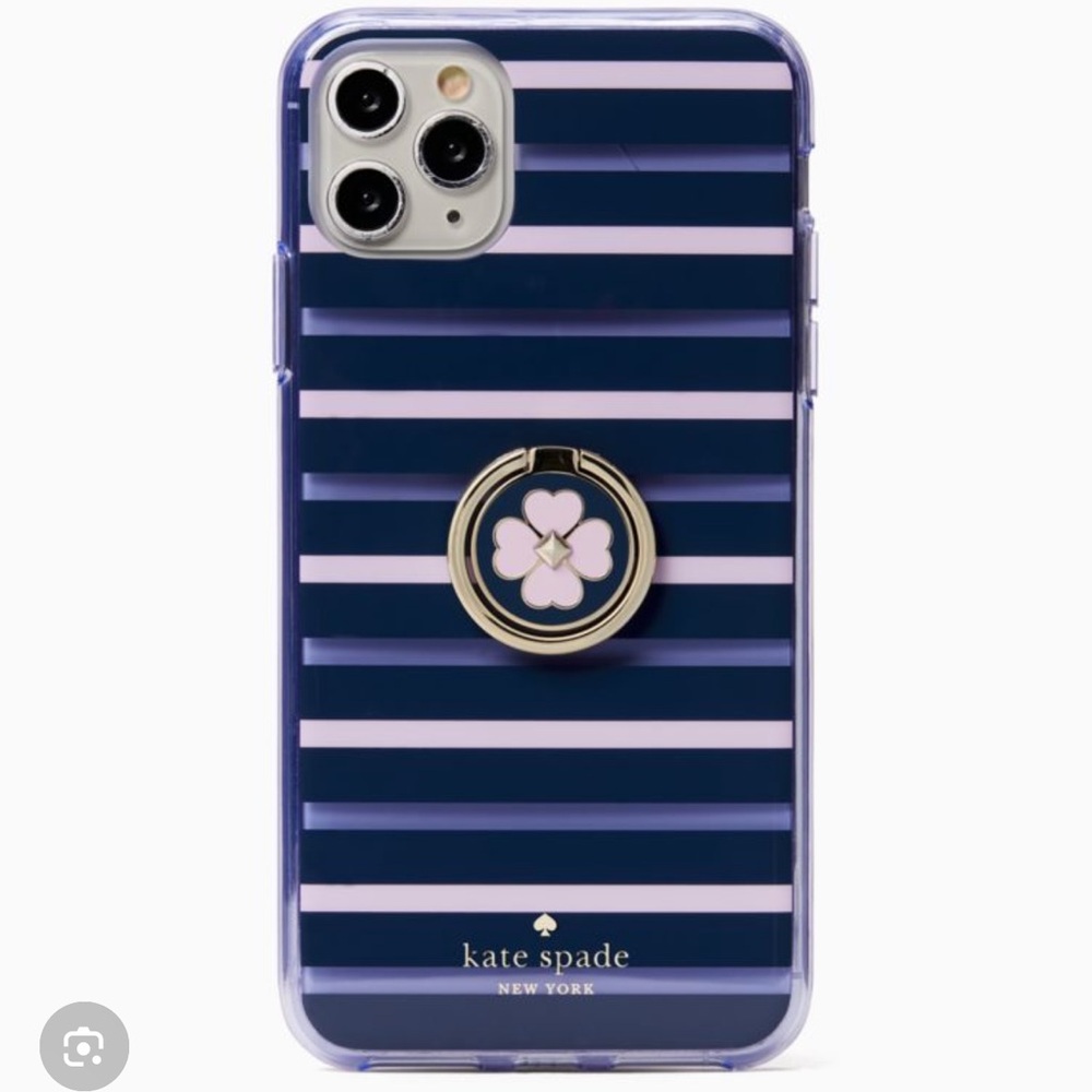 Kate Spade Navy and Pink Striped iPhone 11 Pro Max Case
